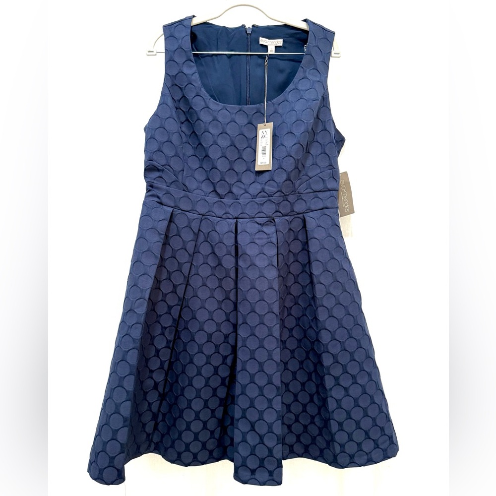 NWT. NY Company Elegant Blue Woman’s Dress, size 14